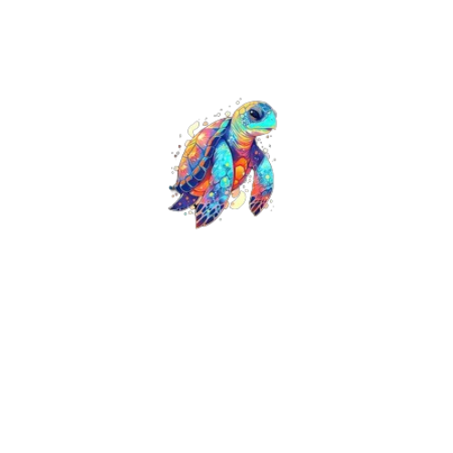 Colorful Sea Turtle